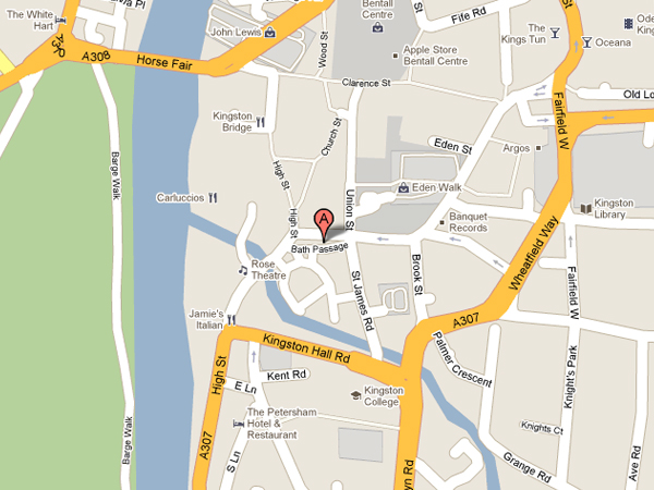 Metropolis Hairdressers Kingston Map